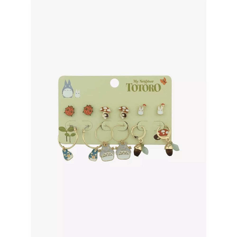 Studio Ghibli My Neighbor Totoro Acorn Mushroom Earring Set